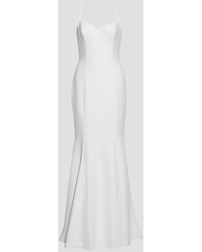 Catherine Deane Rita Fluted Crepe Bridal Gown - White