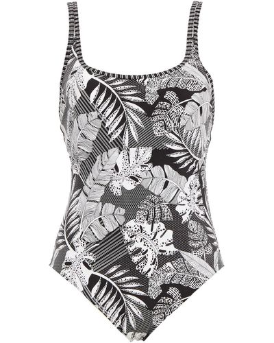 Jets by Jessika Allen Printed Swimsuit - Black