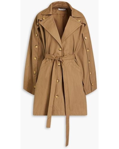 Palmer//Harding Dissect Poet Cotton-canvas Trench Coat - Natural