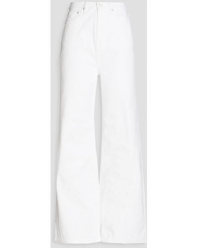 Officine Generale Romy High-rise Wide-leg Jeans - White