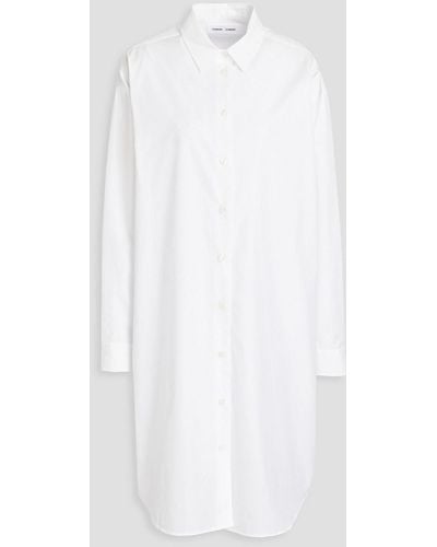 Samsøe & Samsøe Luana Cotton-poplin Shirt Dress - White
