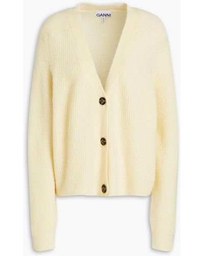 Ganni Knitted Cardigan - Natural