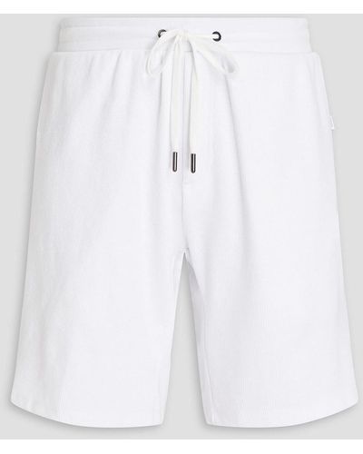 Onia Waffle-knit Cotton-blend Shorts - White