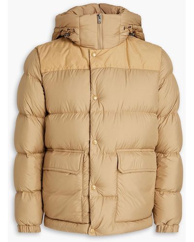 Woolrich Sierra Supreme Quilted Shell Hooded Down Jacket - Natural