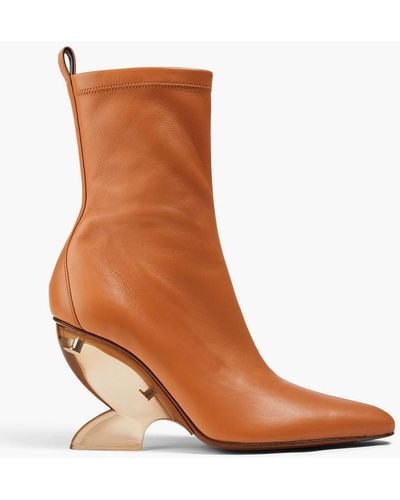 Zimmermann Leather Ankle Boots - Brown