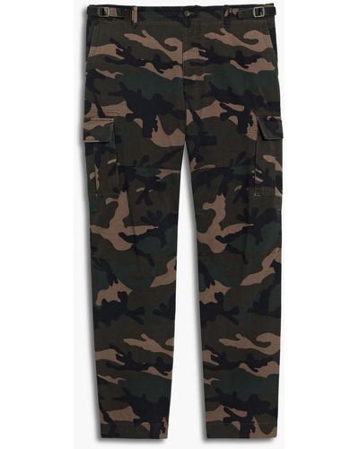 Valentino Camouflage Cotton-twill Cargo Pants - Green