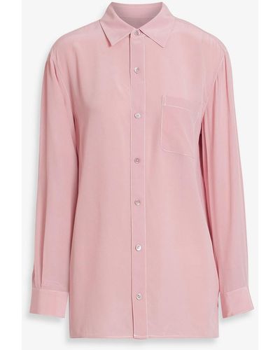 Equipment Archive 2 Washed-silk Shirt - Pink