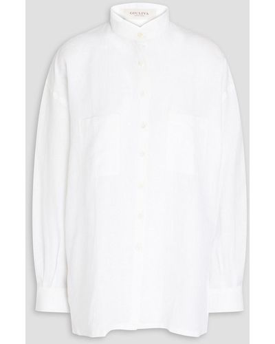 Giuliva Heritage Ivy Linen Shirt - White