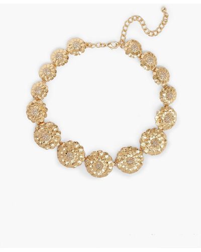 Kenneth Jay Lane Gold-tone And Crystal Necklace - White