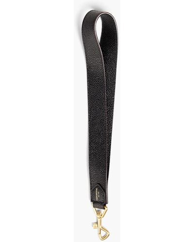 Thom Browne Pebbled-leather Keychain - Black