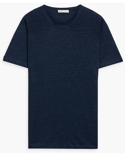 Onia Chad Linen-jersey T-shirt - Blue