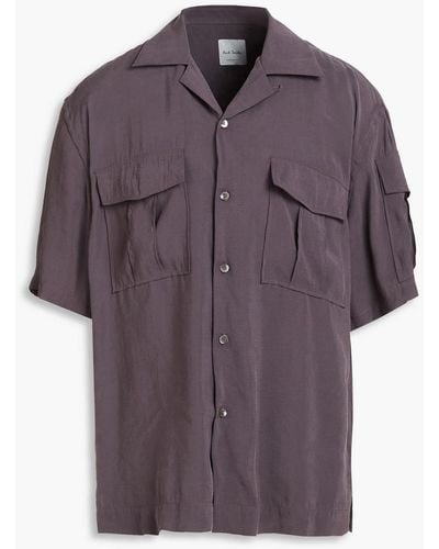 Paul Smith Washed Modal-blend Shirt - Purple
