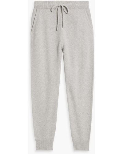 LE17SEPTEMBRE Wool And Cashmere-blend Sweatpants - Gray