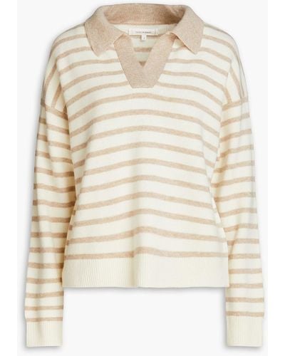 Chinti & Parker Breton Striped Wool And Cashmere-blend Jumper - Natural