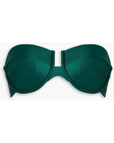 Zimmermann Underwired Bandeau Bikini Top - Green