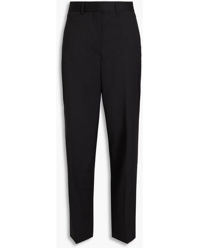 Officine Generale Megane Wool-twill Tapered Trousers - Black