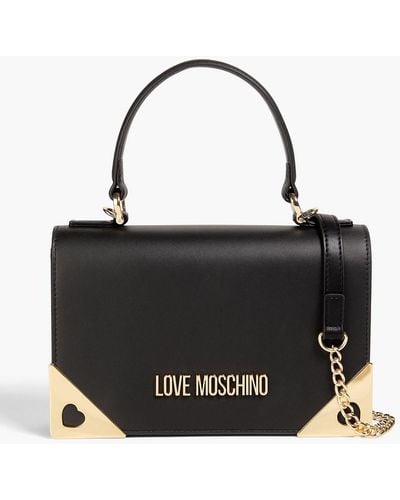 Love Moschino Embellished Faux Leather Tote - Black