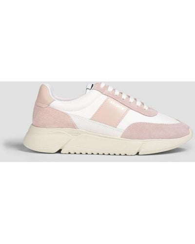Axel Arigato Leather And Mesh Trainers - Pink