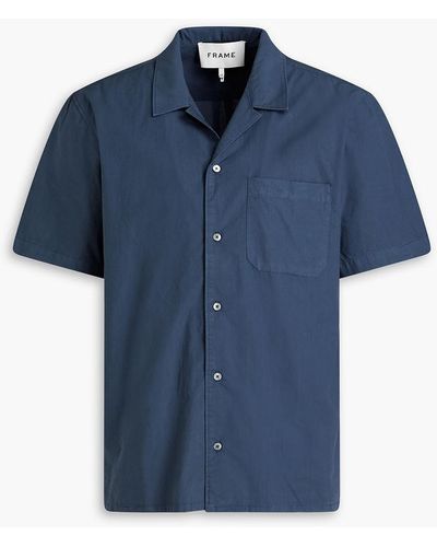 FRAME Cotton-poplin Shirt - Blue