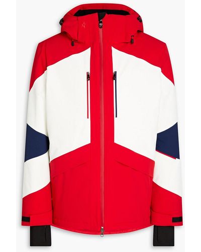 Perfect Moment Chamonix Color-block Hooded Ski Jacket - Red