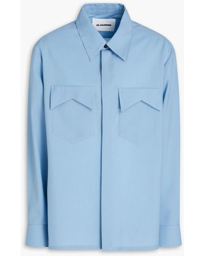 Jil Sander Wool Shirt - Blue