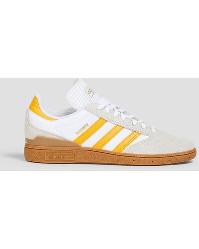 adidas Originals Leather And Suede Trainers - White