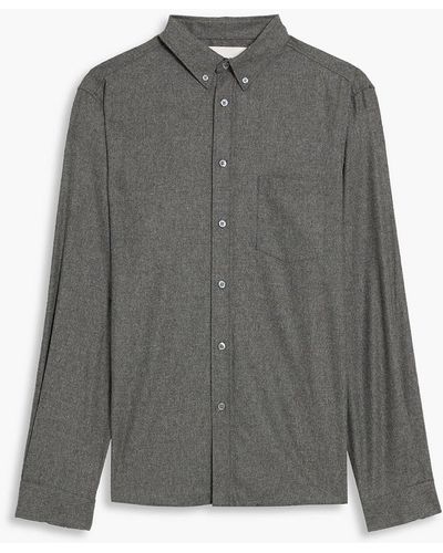 FRAME Mélange Flannel Shirt - Grey