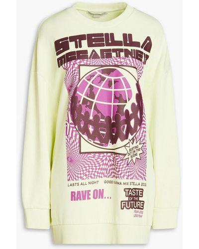 Stella McCartney Rave Printed Cotton-fleece Sweatshirt - Yellow