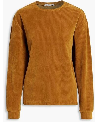 Tibi Cotton-blend Corduroy Top - Brown