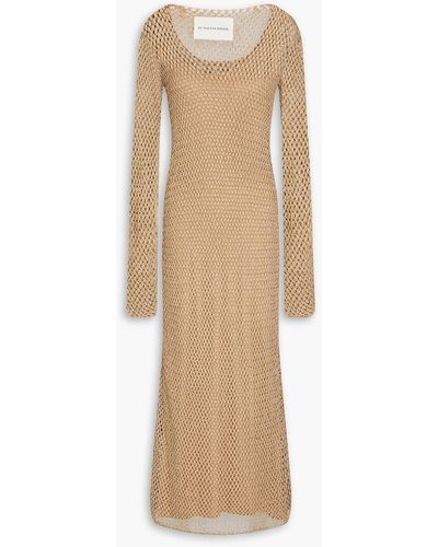 By Malene Birger Evine Open-knit Maxi Dress - Natural