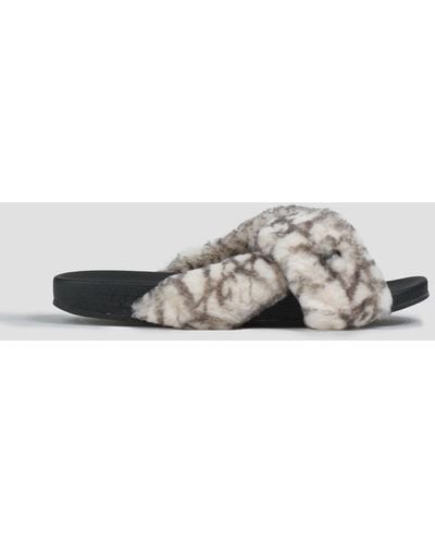 Australia Luxe Shearling Sandals - White