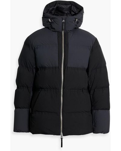 Aztech Mountain Durant Quilted Shell Hooded Down Ski Jacket - Black