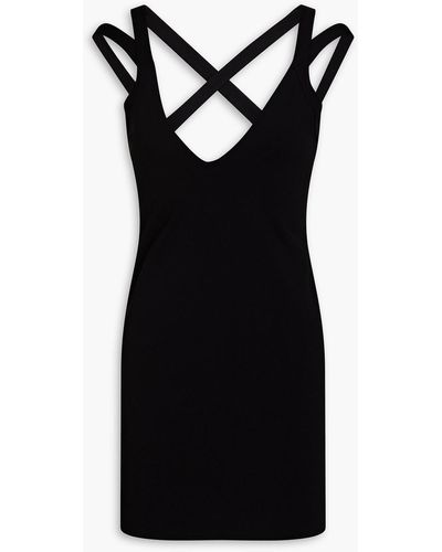 GAUGE81 Palmer Ribbed Jersey Mini Dress - Black