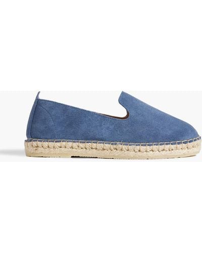 Iris & Ink Hallie espadrilles aus veloursleder - Blau