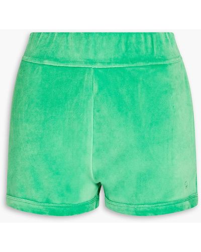 Loulou Studio Malake shorts aus velours aus stretch-baumwolle - Grün