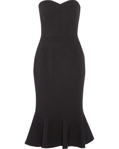 Dolce & Gabbana Stretch-wool Crepe Midi Dress - Black