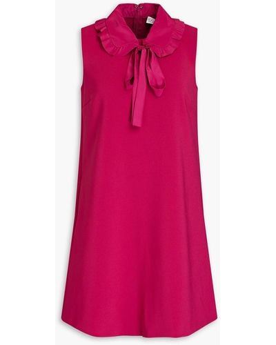 RED Valentino Pussy-bow Crepe Mini Dress - Pink