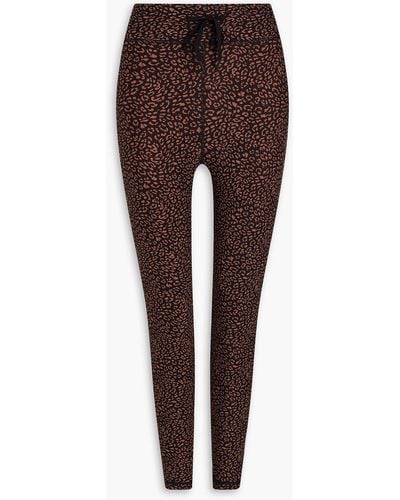 The Upside Leo Leopard-print Stretch leggings - Brown