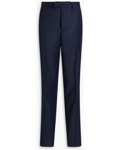 Sandro Anzughose mit schmalem bein aus wolle mit hahnentrittmuster - Blau