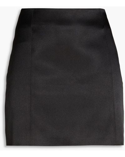 FRAME Satin Mini Skirt - Black