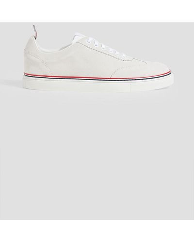 Thom Browne Suede Sneakers - White