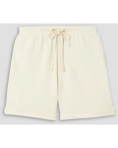 Les Tien French Cotton-terry Shorts - Natural