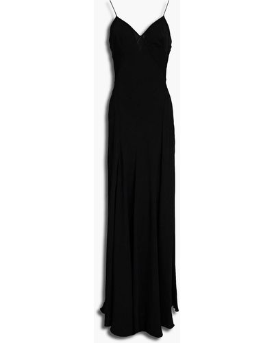 Aspesi Crepe Maxi Dress - Black