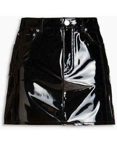 Black Leather Pencil Skirts