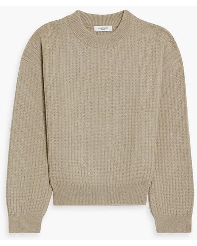LE17SEPTEMBRE Ribbed-knit Sweater - Natural