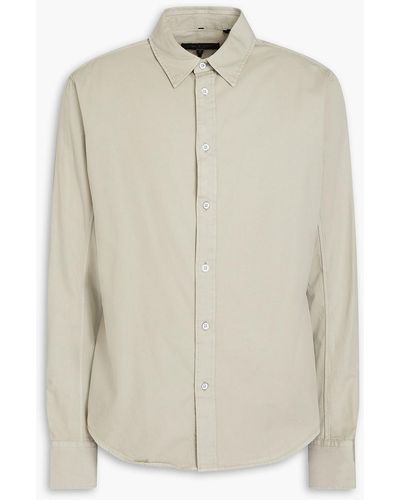 Rag & Bone Fit 2 Cotton And Lyocell-blend Twill Shirt - White