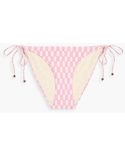 Nanushka Printed Low-rise Bikini Briefs - Pink