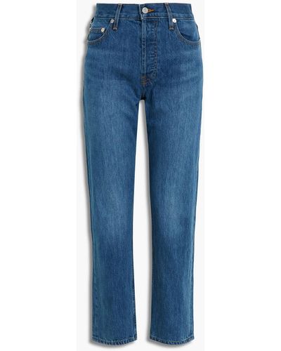 Helmut Lang Classic High-rise Straight-leg Jeans - Blue
