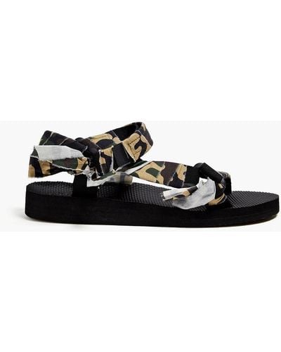 ARIZONA LOVE Trekky sandalen aus webstoff mit camouflage-print - Schwarz