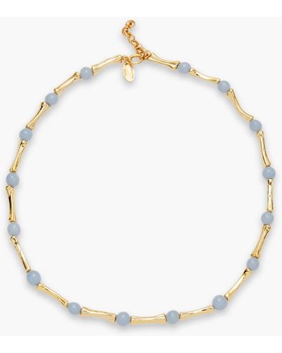 Iosselliani 18-karat Gold-plated Bead Necklace - Metallic